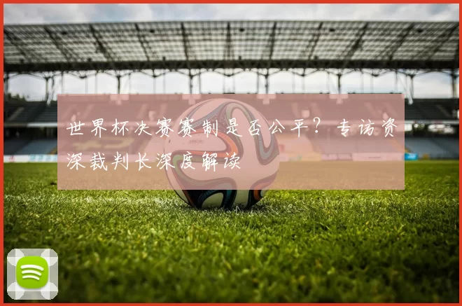 世界杯决赛赛制是否公平?专访资深裁判长深度解读